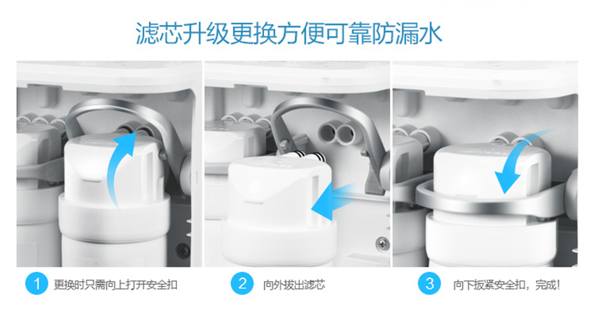 美的（Midea）家用凈水器 直飲機(jī)3年長壽進(jìn)口濾芯1:1低廢水微聯(lián)凈水凈水器 